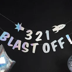 Party Delights 3, 2, 1 Blast Off Banner< Banners