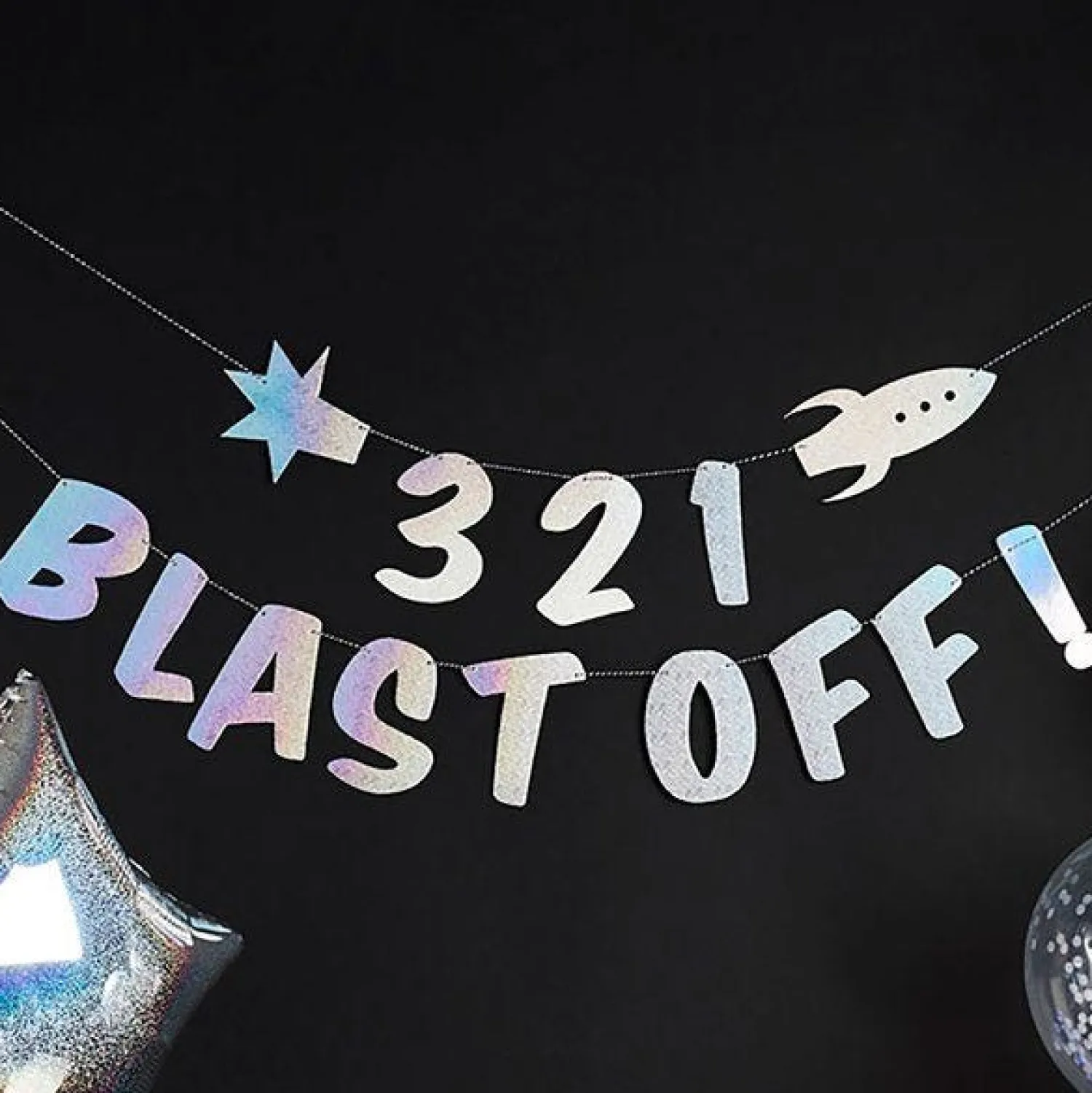 Party Delights 3, 2, 1 Blast Off Banner< Banners
