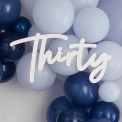 Party Delights 30 White Balloon Arch Sign< Arches & Clouds