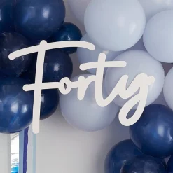 Party Delights 40 White Balloon Arch Sign< Arches & Clouds