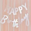 Party Delights Acrylic Happy Bday Banner - 3M< Banners