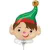 Adorable Elf Air-Filled Mini Foil Balloon - 12"<Party Delights New