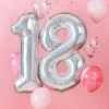 Party Delights Age 18 Iridescent Balloon Kit (Foil Balloons)< Number Balloons
