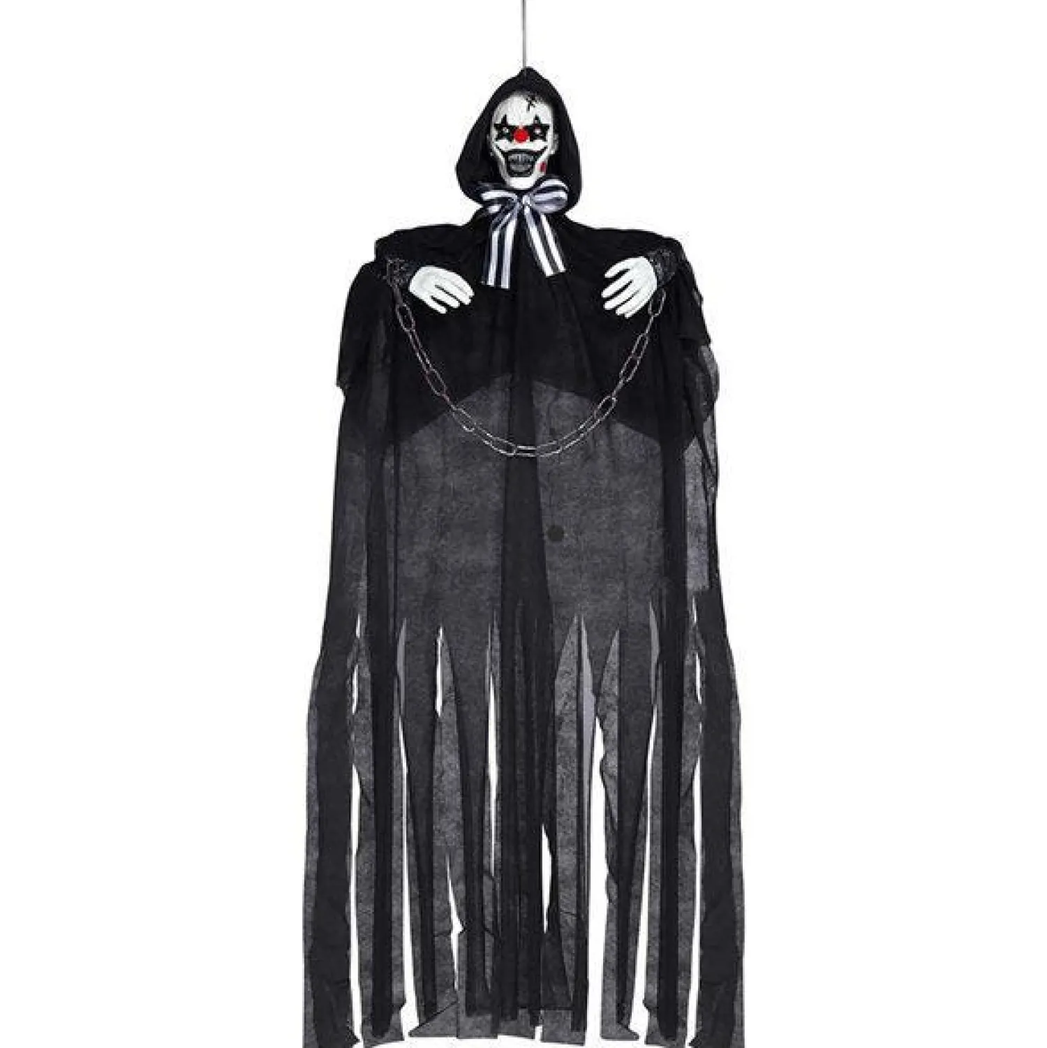 Animated Black Clown In Chains Prop - 1.3M<Party Delights Outlet