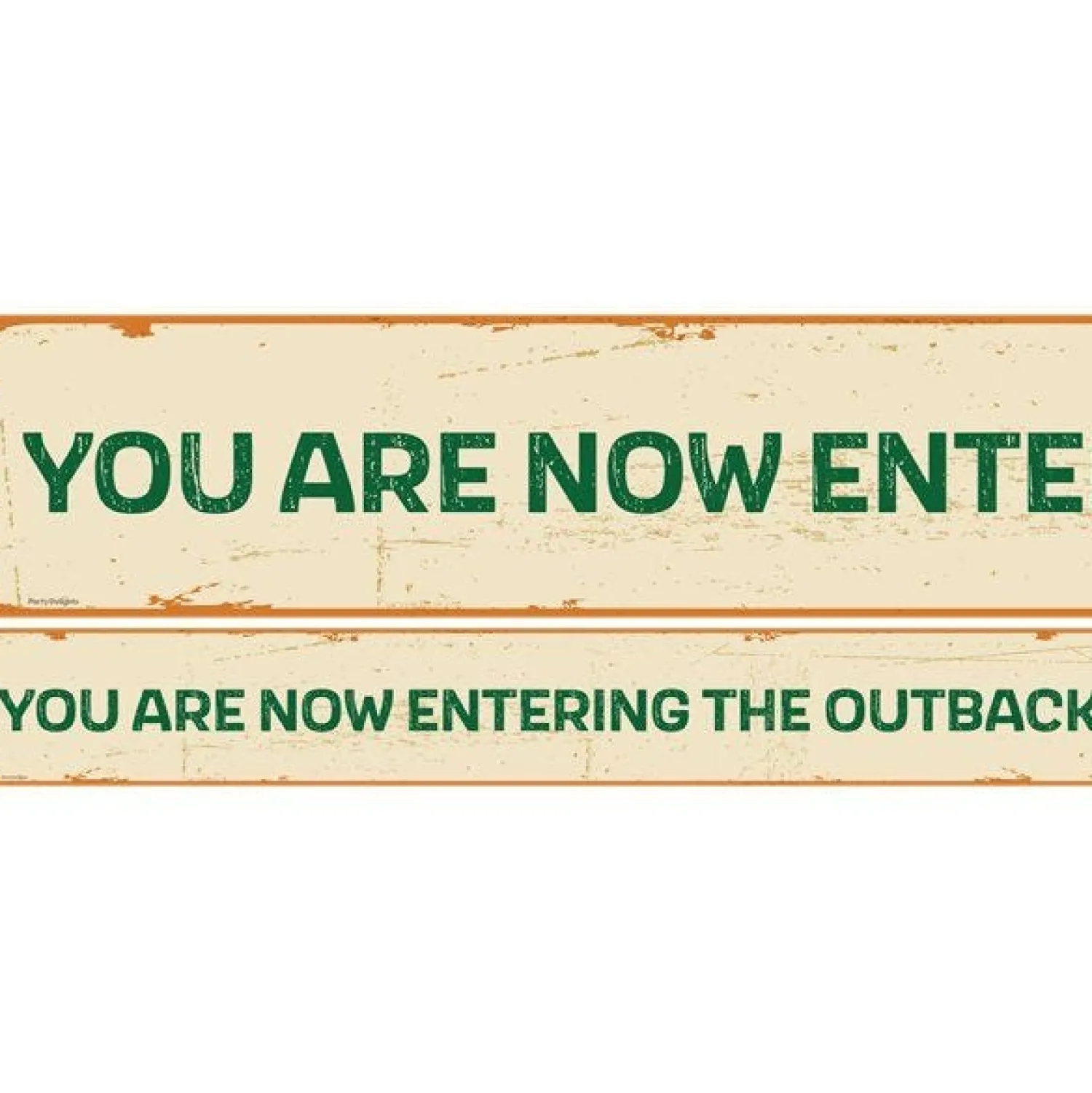 Party Delights Australian Outback Paper Banners - 1M (3Pk)< Banners