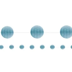 Party Delights Baby Blue Honeycomb Garland Decoration - 2.1M< Hanging Decorations