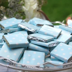 Party Delights Baby Blue Polka Dot Chocolate Neapolitans X20< Chocolates