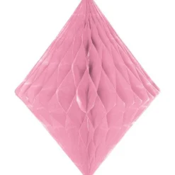 Party Delights Baby Pink Honeycomb Diamond Decoration - 30Cm< Hanging Decorations