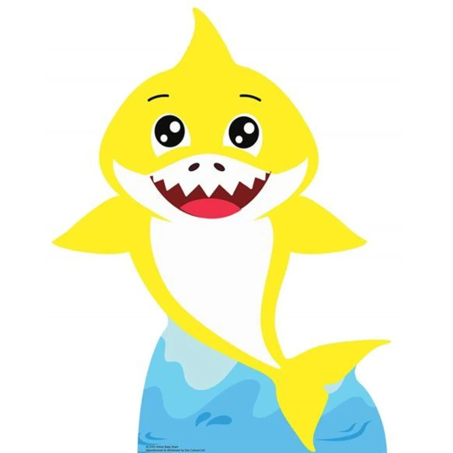 Party Delights Baby Shark Cardboard Cut Out - 93Cm X 72Cm< Cardboard Cut Outs