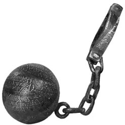 Party Delights Ball & Chain - 43Cm< Costume Props