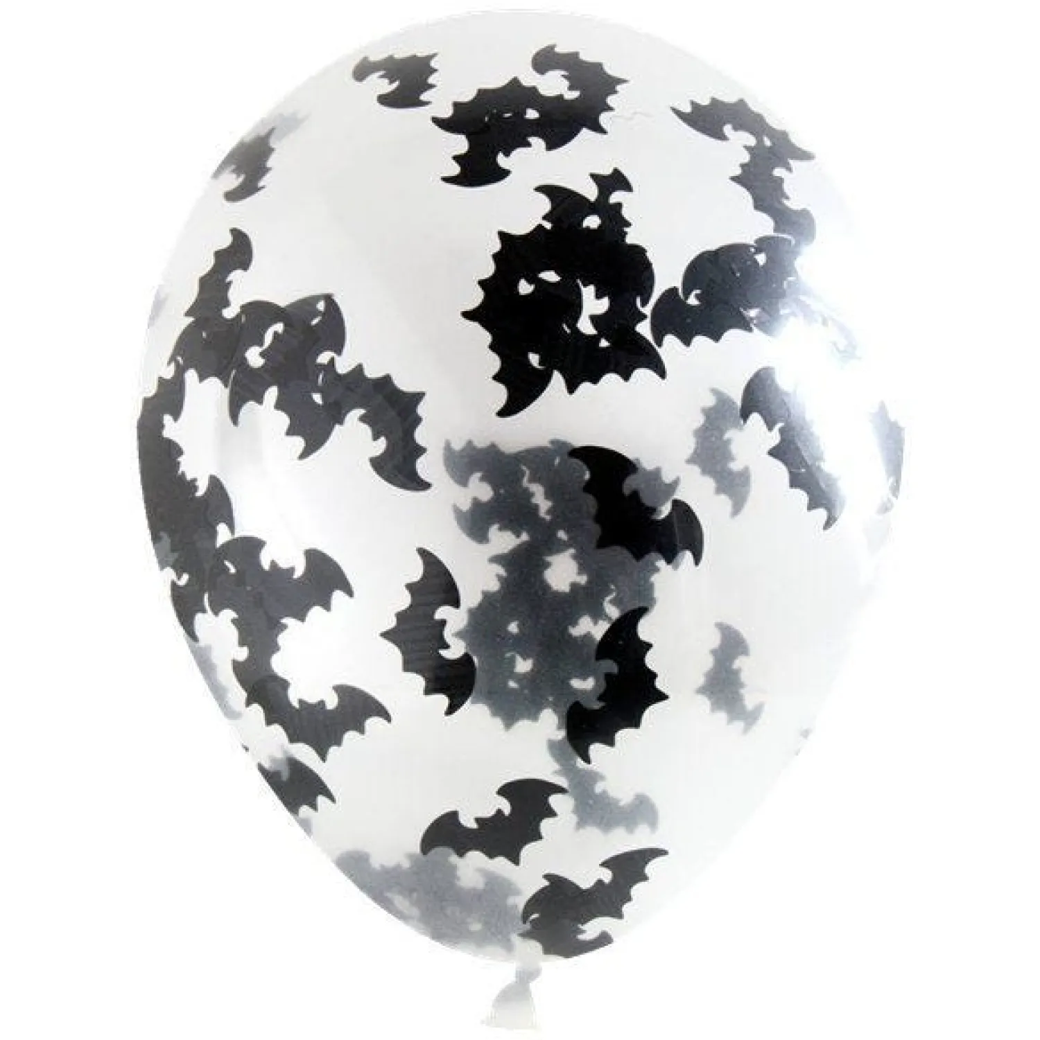 Bat Confetti Balloons - 12" Latex (4Pk)<Party Delights Hot