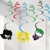 Party Delights Batman & Joker Swirl Decorations (6Pk)< Hanging Decorations