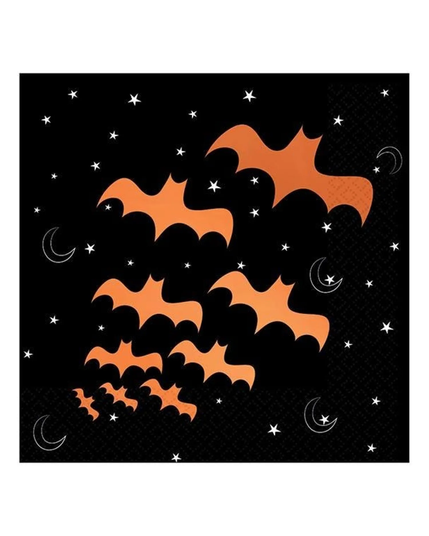 Bats Hot Stamped Paper Napkins - 33Cm (16Pk)<Party Delights Discount