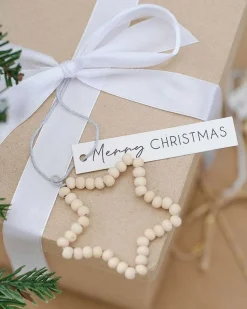 Beaded Star Gift Tags (5Pk)<Party Delights New