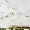 Party Delights Beautiful Botanics White Fabric Bunting - 5M< Bunting