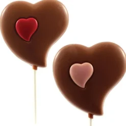 Party Delights Belgian Chocolate Heart Lollipop< Chocolates