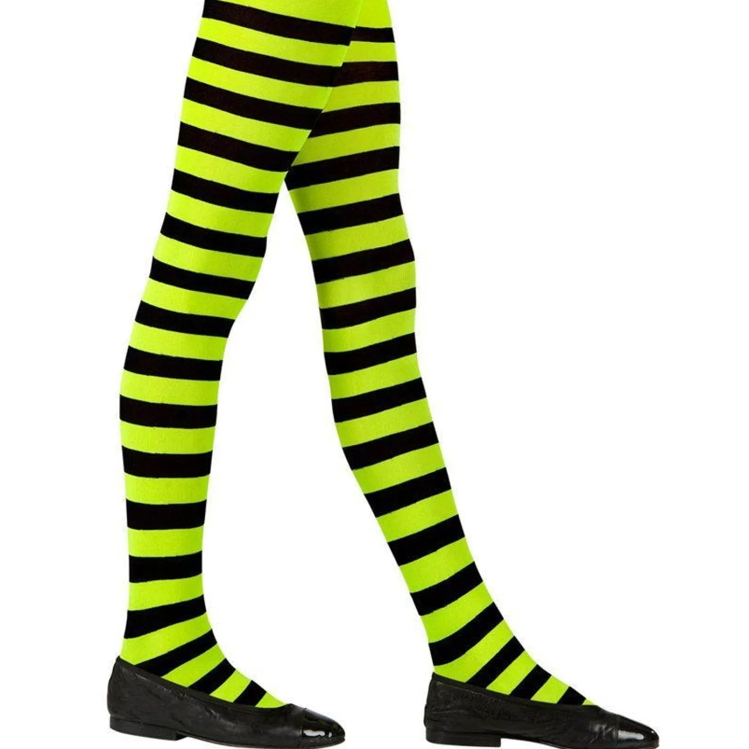 Black & Green Tights 11-14 Yrs<Party Delights Online