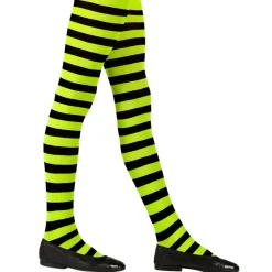 Party Delights Black & Green Tights 11-14 Yrs< Hats & Headwear