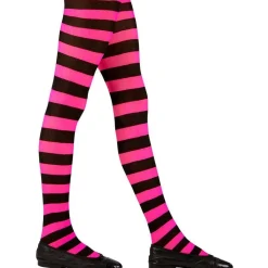 Black & Pink Tights 4-6 Yrs<Party Delights Sale