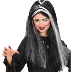 Party Delights Black & White - Glow In The Dark Wig - Child< Wigs