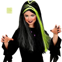 Party Delights Black & White - Glow In The Dark Wig - Child< Wigs