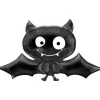 Black Bat Supershape Balloon - 24" X 41" Foil<Party Delights