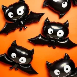 Black Bat Supershape Balloon - 24" X 41" Foil<Party Delights