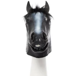 Party Delights Black Beauty Horse Rubber Mask< Masks