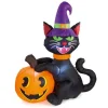Black Cat & Pumpkin Inflatable - 1.8M<Party Delights New