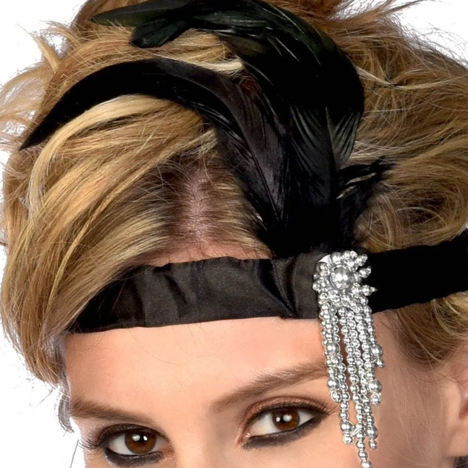 Party Delights Black Charleston Flapper Headband< Hats & Headwear
