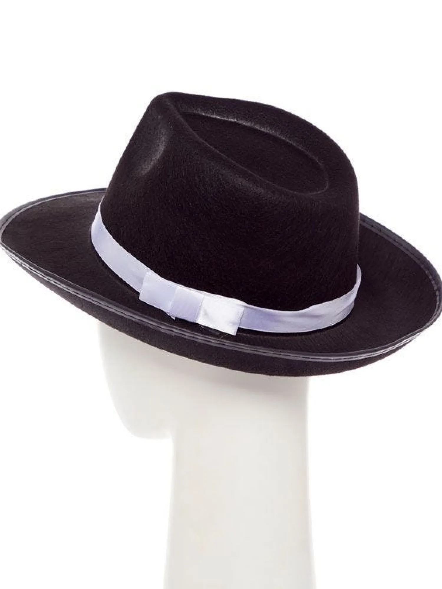 Party Delights Black Gangster Fedora Hat< Hats & Headwear