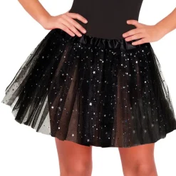 Black Glitter Tutu - Adult One Size<Party Delights Outlet