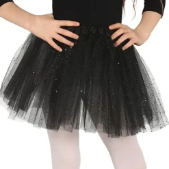 Black Glitter Tutu - Child One Size<Party Delights Hot