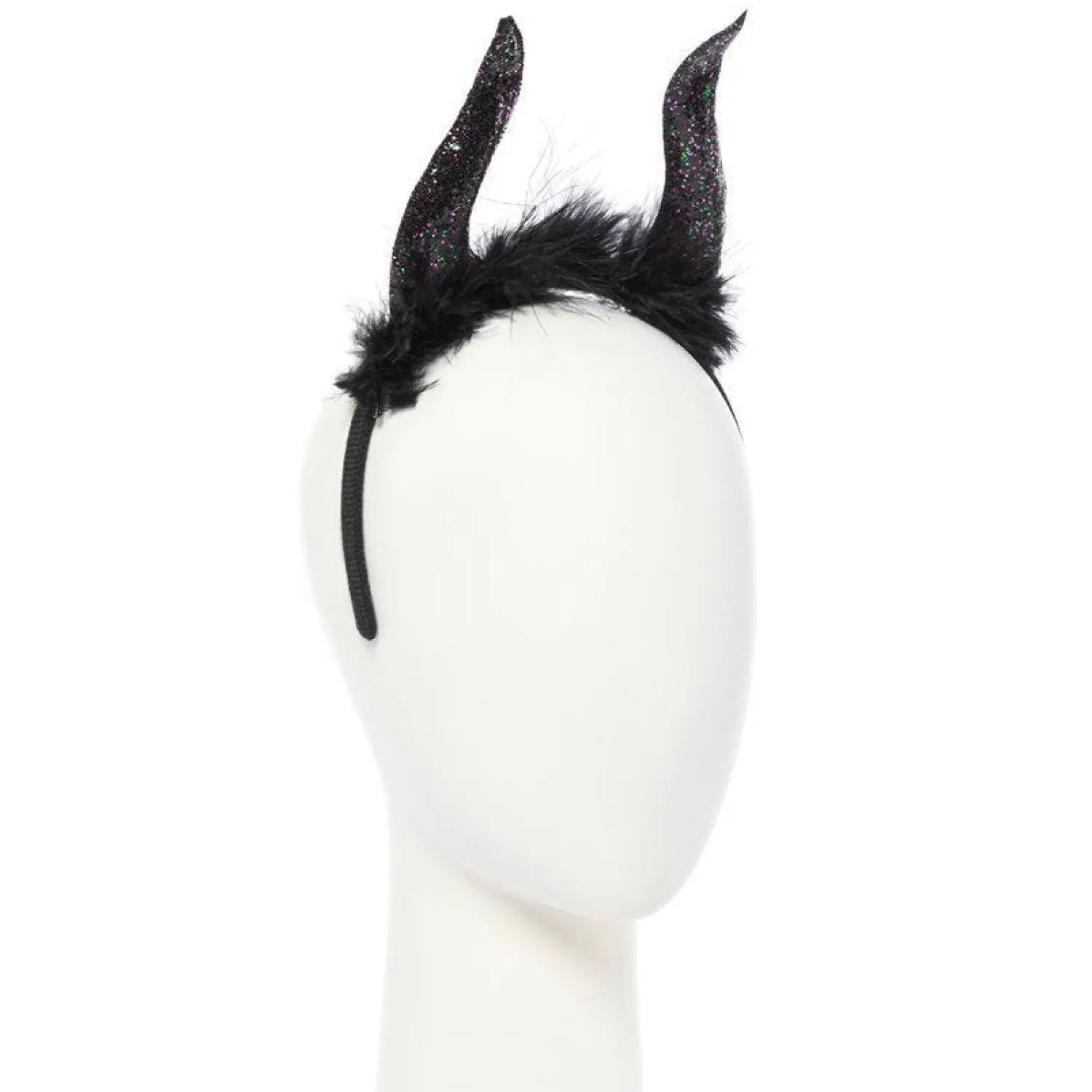 Party Delights Black Glittery Horn Headband< Hats & Headwear