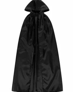 Black Hooded Cape - Adult Costume<Party Delights Sale