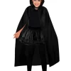 Black Hooded Cape - Child<Party Delights Discount