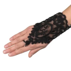 Black Lace Glovelettes<Party Delights Best