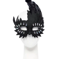 Party Delights Black Layered Masquerade Mask< Masks