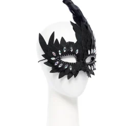 Party Delights Black Layered Masquerade Mask< Masks