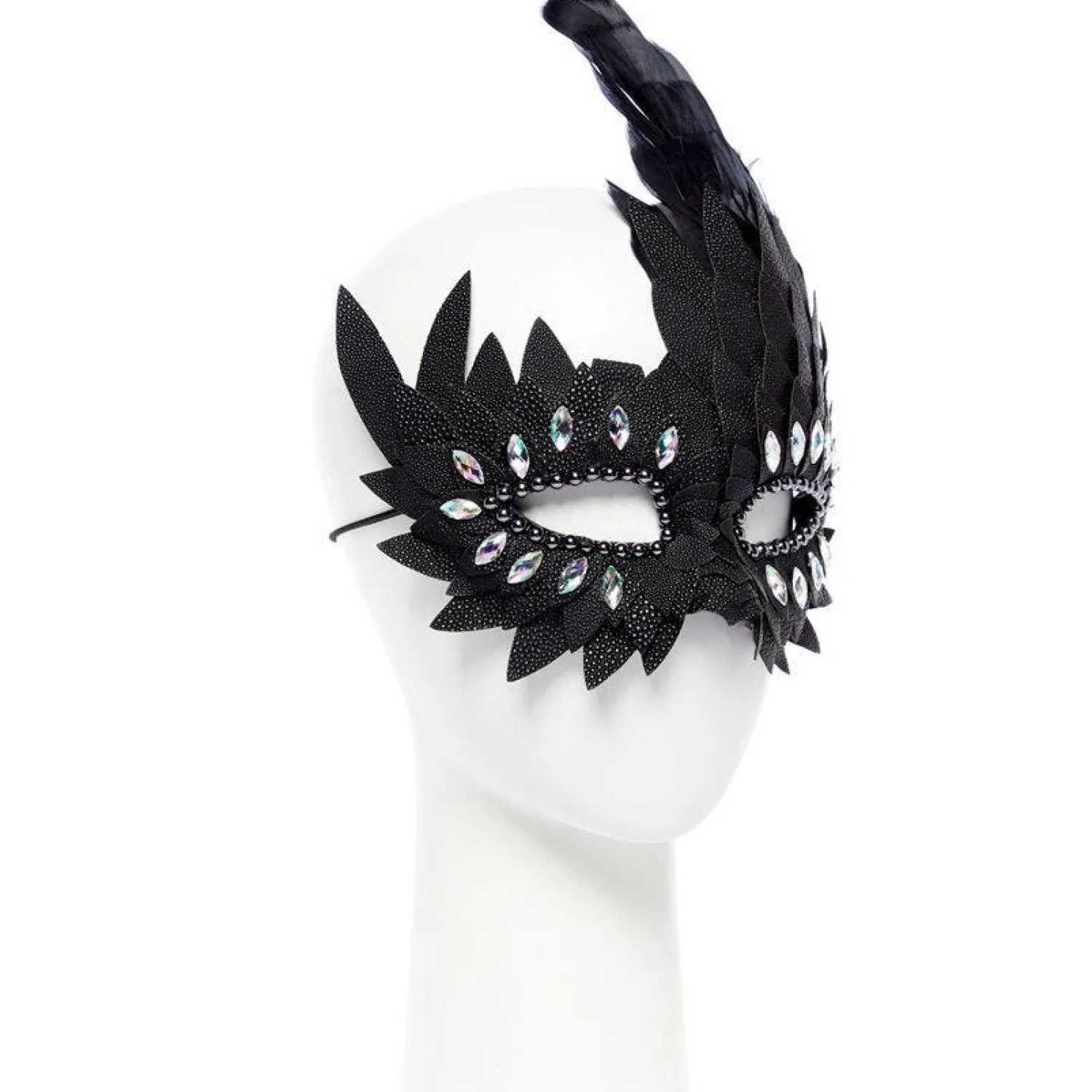 Party Delights Black Layered Masquerade Mask< Masks