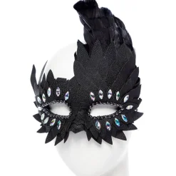 Party Delights Black Layered Masquerade Mask< Masks