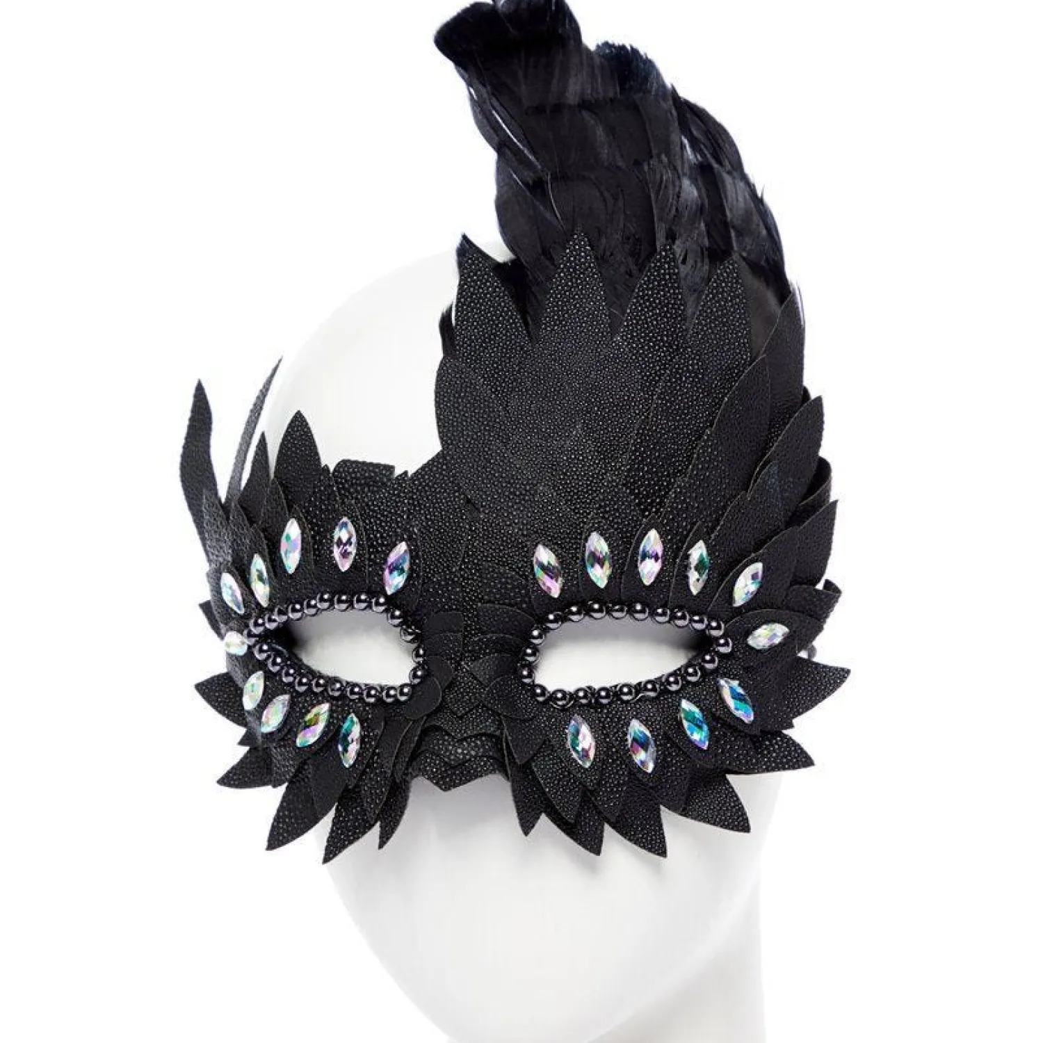 Party Delights Black Layered Masquerade Mask< Masks