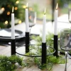 Black Metal Circular Candle Holder - 27.5Cm<Party Delights Discount