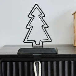 Black Metal Tree Stocking Holder - 14Cm<Party Delights Sale
