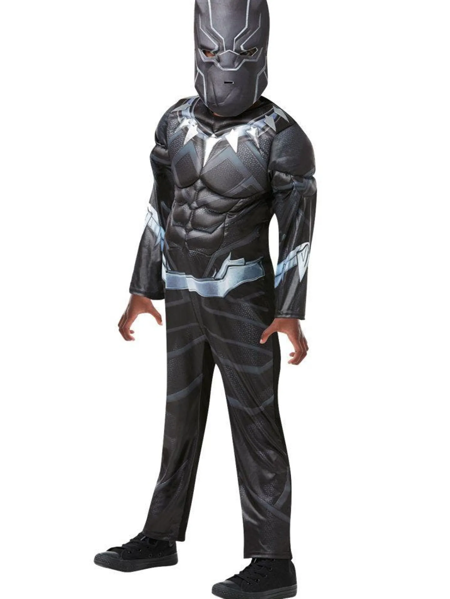 Black Panther Deluxe Muscle Chest - Child Costume<Party Delights Online