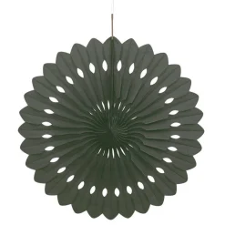 Party Delights Black Paper Fan Decoration - 41Cm< Hanging Decorations