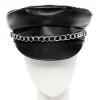 Party Delights Black Punk Rock Biker Cap< Hats & Headwear