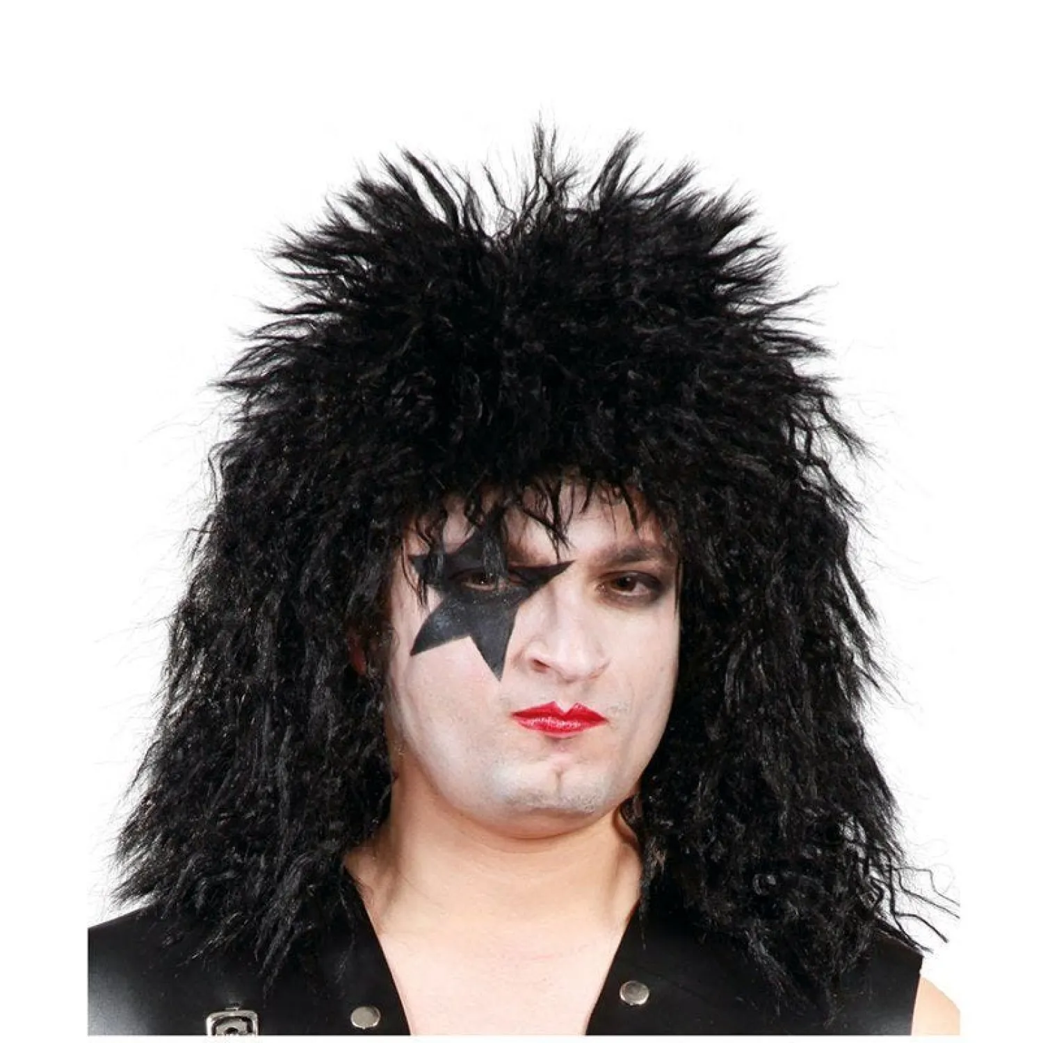 Party Delights Black Rock Star Wig< Wigs