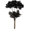 Party Delights Black Rose Bouquet - 30Cm< Costume Props