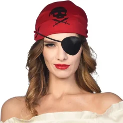 Party Delights Black Satin Eye Patch< Costume Props